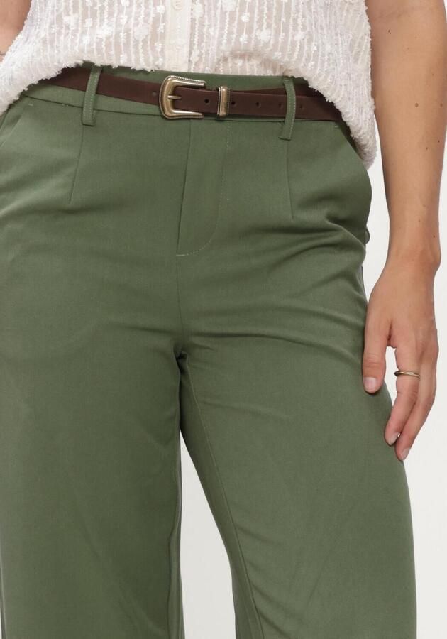 OBJECT Dames Broeken Objlisa Wide Pant Noos Groen - Foto 3