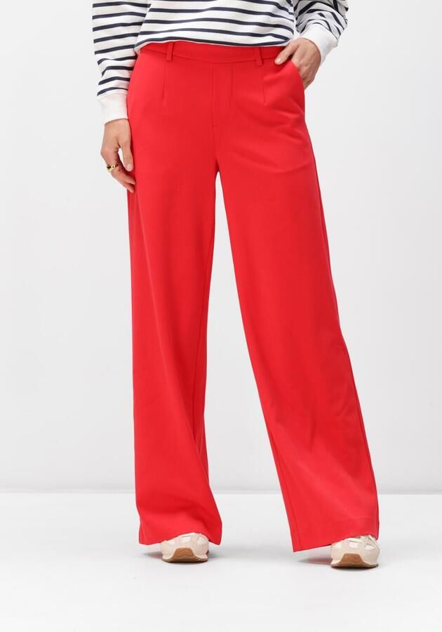 OBJECT Dames Broeken Objlisa Wide Pant Rood