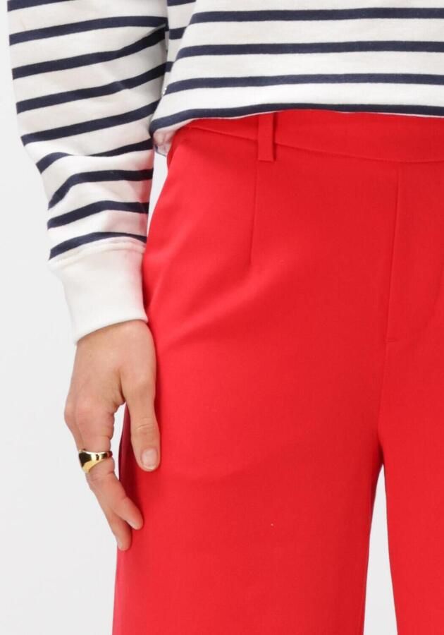 OBJECT Dames Broeken Objlisa Wide Pant Rood - Foto 3