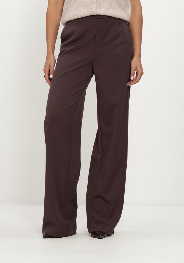 OBJECT Dames Broeken Objlisa Wide Pant Tall Bruin TALL