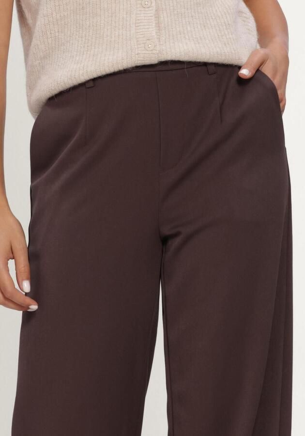 OBJECT Dames Broeken Objlisa Wide Pant Tall Bruin TALL - Foto 3