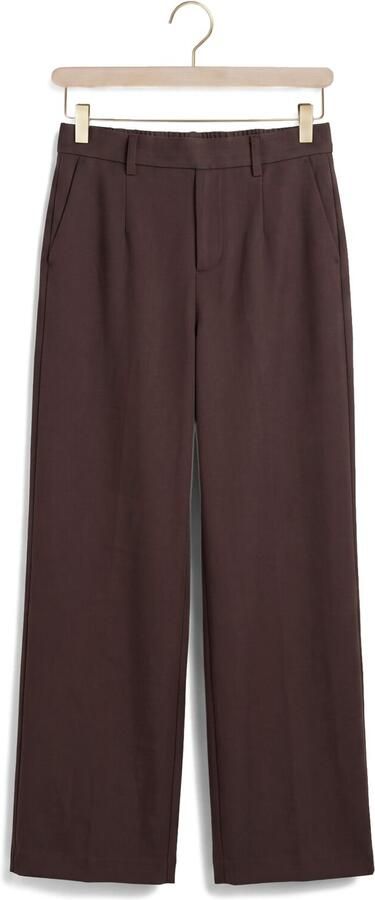 OBJECT Dames Broeken Objlisa Wide Pant Tall Bruin TALL - Foto 4