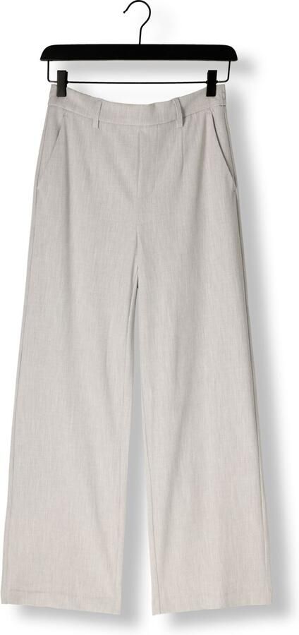 OBJECT Dames Broeken Objlisa Wide Pant Tall Lichtgrijs TALL - Foto 3