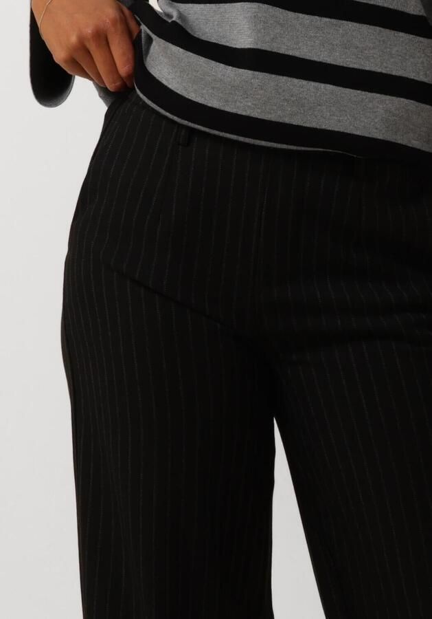 OBJECT wide leg pantalon met krijtstreep OBJLISA - Foto 2