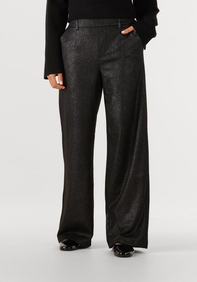 OBJECT Dames Broeken Objlisa Wide Pant Zwart - Foto 4