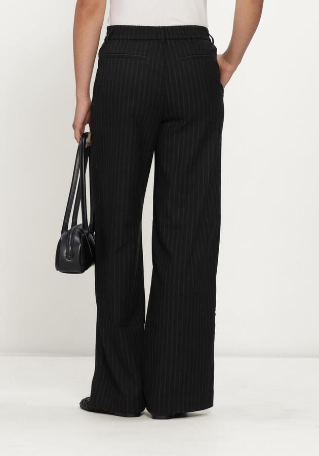OBJECT wide leg pantalon met krijtstreep OBJLISA - Foto 3