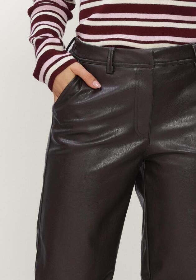 OBJECT Dames Broeken Objliva Mw Wide Pants Noos Bruin - Foto 3