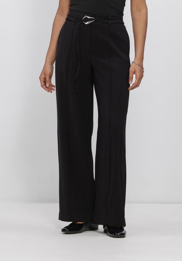 OBJECT Dames Broeken Objmabel Mw Lo Pant E Vip 26 Zwart