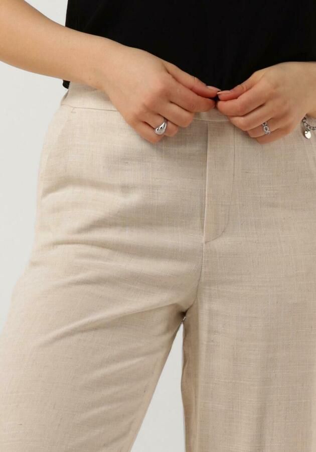 Object Wide leg stoffen broek met elastische band model 'Sanne Aline' - Foto 3