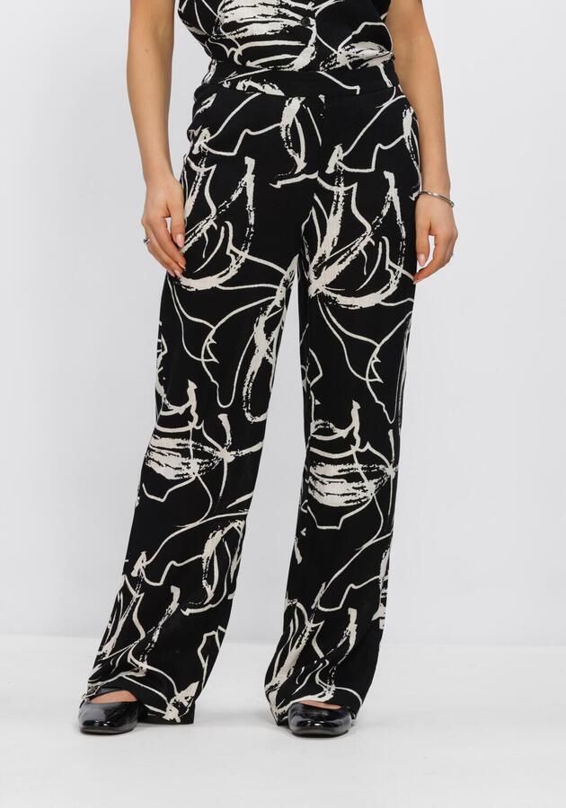 OBJECT straight regular waist gestreepte casual broek