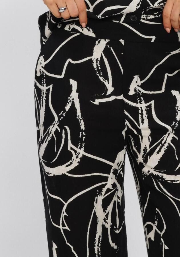 OBJECT straight regular waist gestreepte casual broek - Foto 3