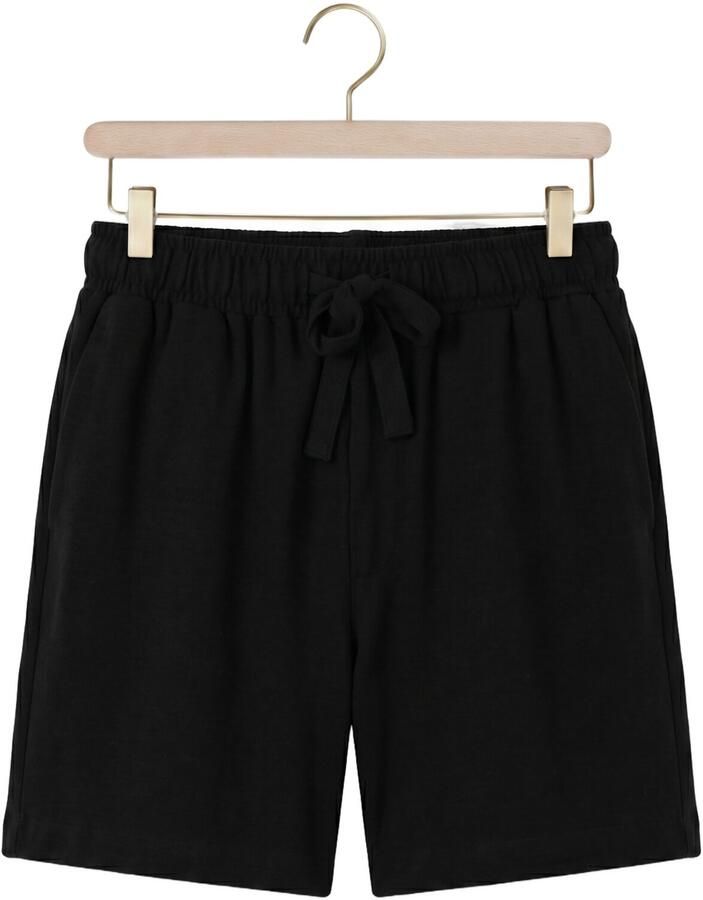 Object Regular fit bermuda met tunnelkoord model 'SANNE'