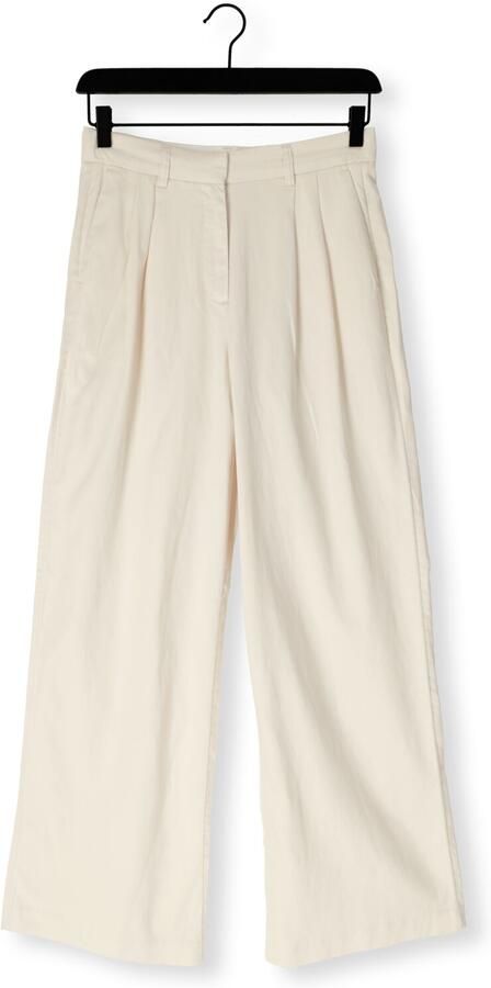 OBJECT Dames Broeken Objtuba Mw Lo Wide Pant Ecru - Foto 4