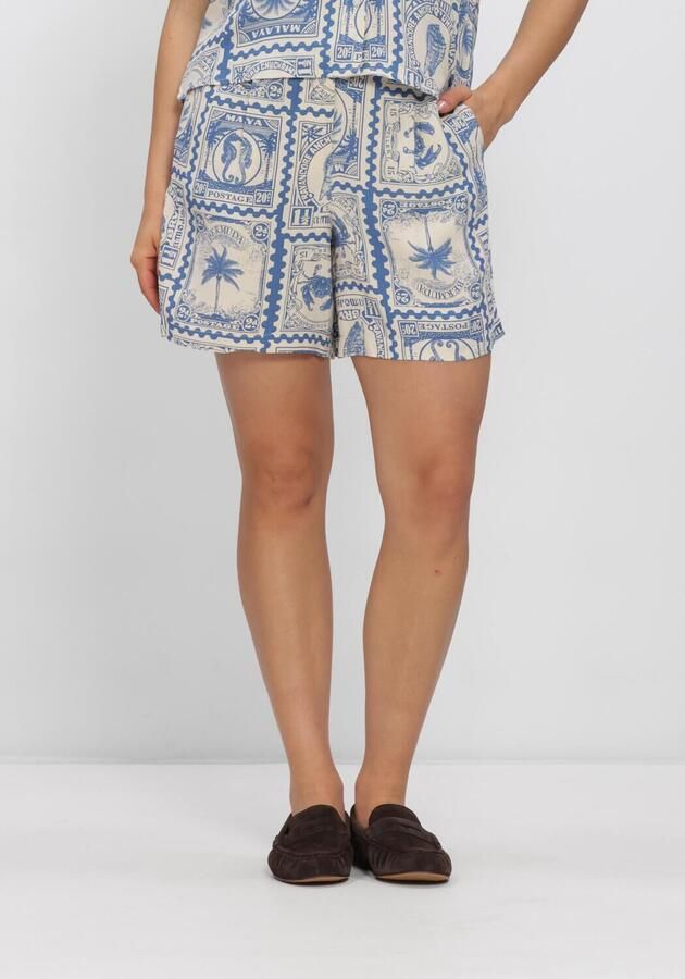 OBJECT regular high waist casual short blauw