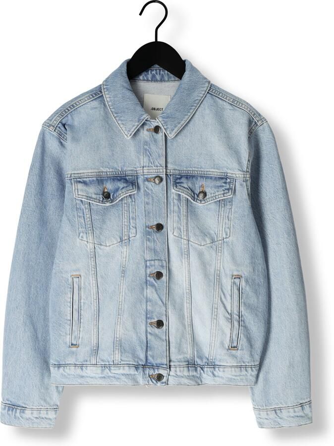 OBJECT Dames Jassen Objellen Re Denim Jacket Lichtblauw