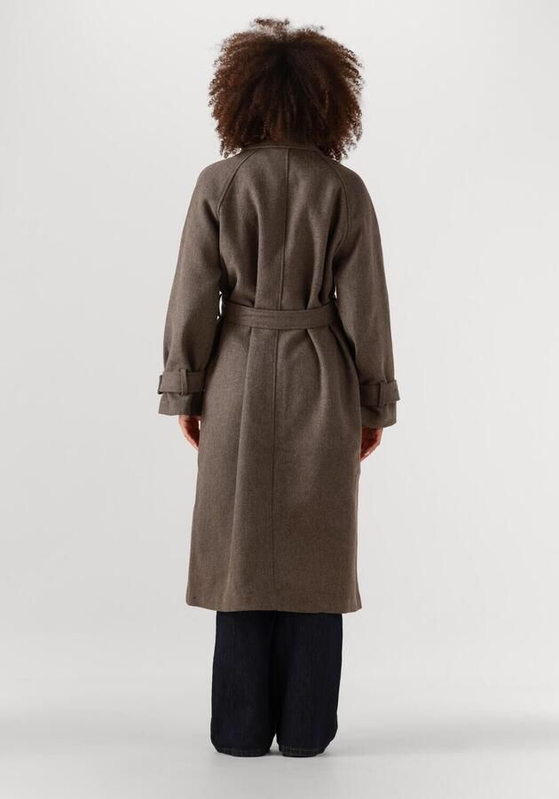 OBJECT Dames Jassen Objemma L s Coat Taupe