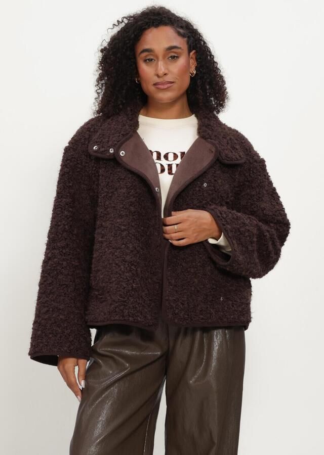 OBJECT Dames Jassen Objiduna Short Jacket Bruin