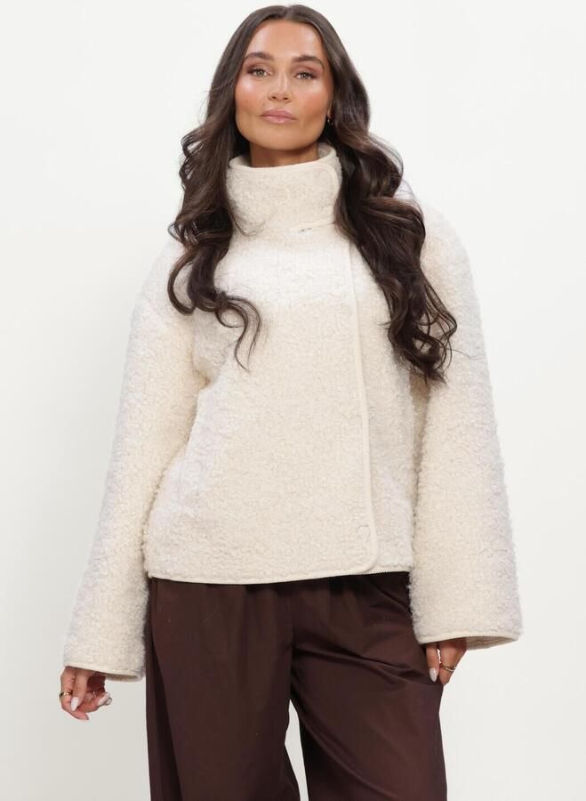 OBJECT Dames Jassen Objiduna Short Jacket Ecru