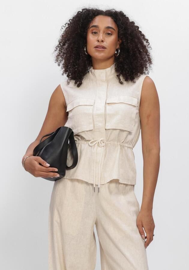 OBJECT Dames Jassen Objkadie Lo Waistcoat 145 Beige