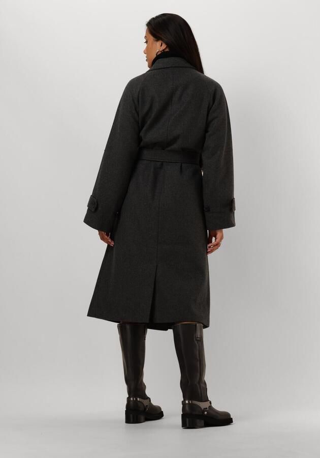 Object Grijze Mantel met Lange Mouwen voor Vrouwen Gray Dames - Foto 2