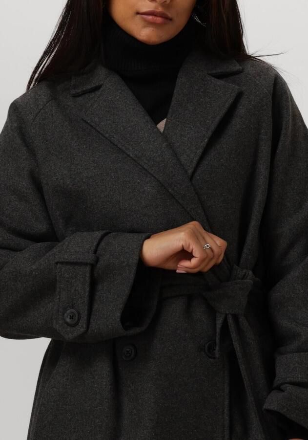 Object Grijze Mantel met Lange Mouwen voor Vrouwen Gray Dames - Foto 1