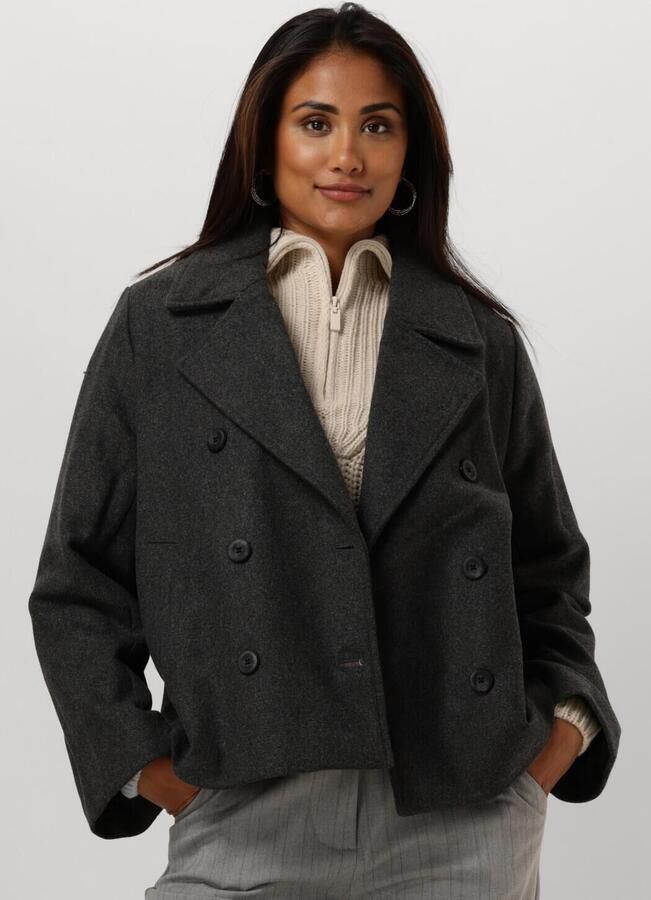OBJECT Dames Jassen Objkeily Short Jacket Donkergrijs - Foto 4