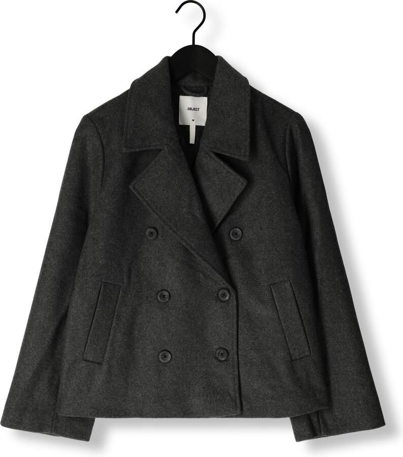 OBJECT Dames Jassen Objkeily Short Jacket Donkergrijs