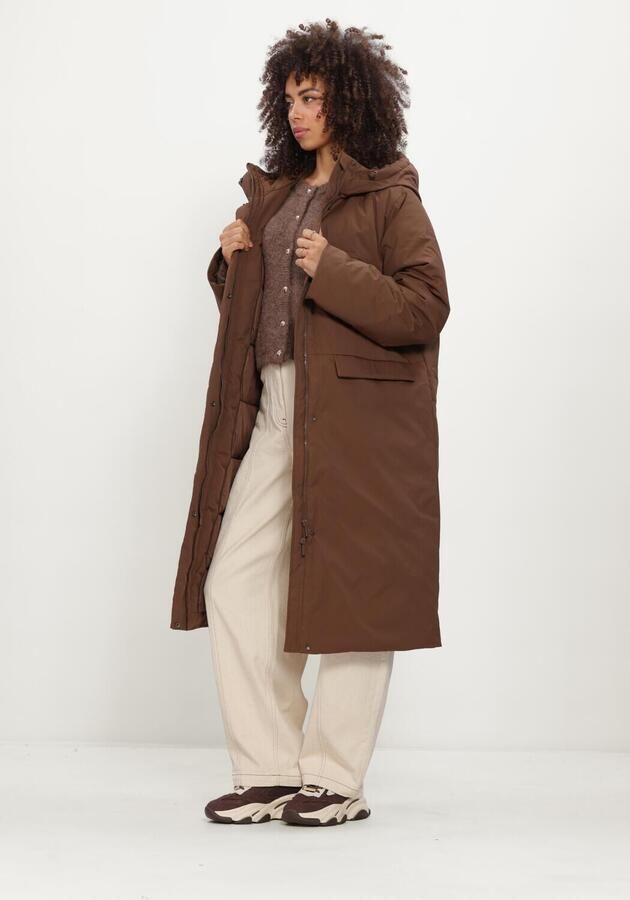 OBJECT Dames Jassen Objkelyn L s Re Long Jacket Noos Bruin
