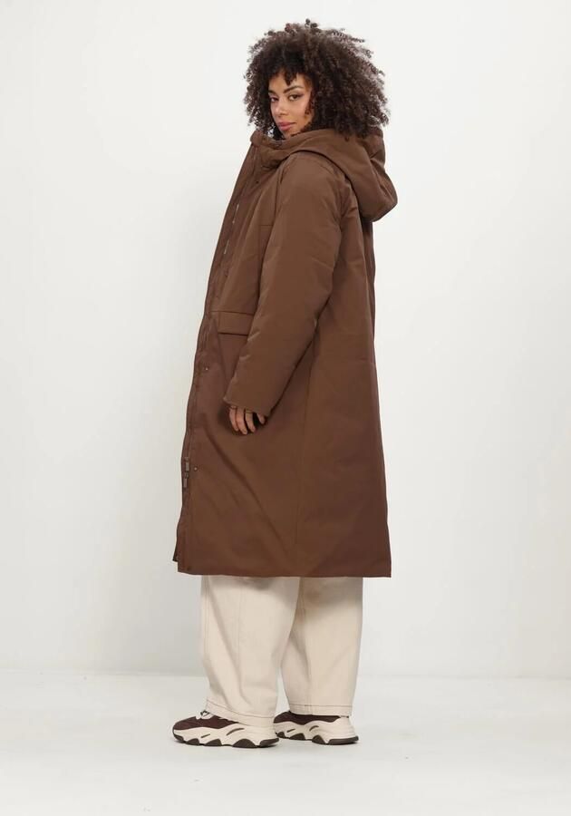 OBJECT Dames Jassen Objkelyn L s Re Long Jacket Noos Bruin - Foto 2