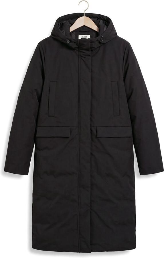 OBJECT Dames Jassen Objkelyn L s Re Long Jacket Noos Zwart - Foto 4
