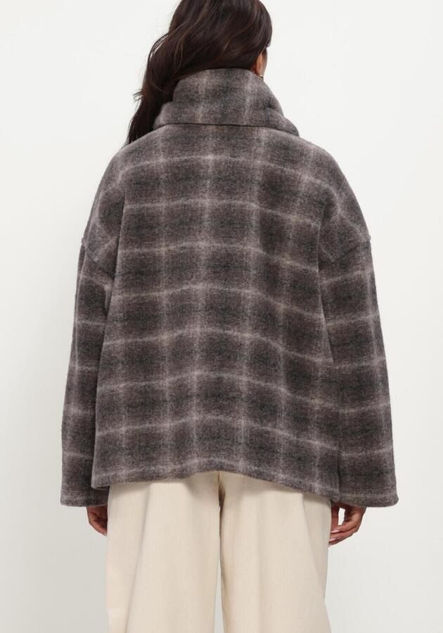 OBJECT Dames Jassen Objmaise L s Lo Scarf Jacket Noos Donkergrijs - Foto 3