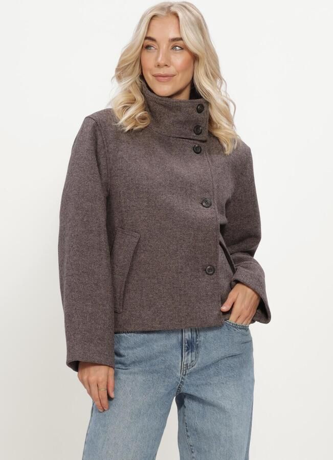 OBJECT Dames Jassen Objriki Re Short Jacket Noos Bruin