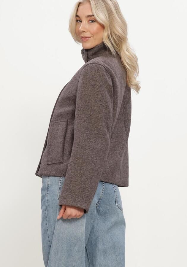 OBJECT Dames Jassen Objriki Re Short Jacket Noos Bruin - Foto 3