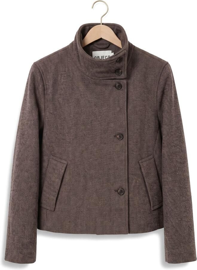 OBJECT Dames Jassen Objriki Re Short Jacket Noos Bruin - Foto 2