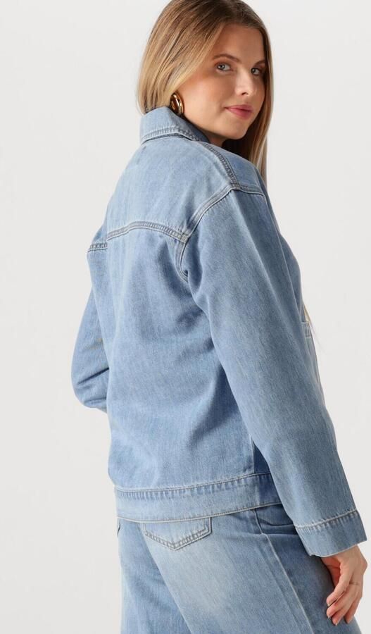 OBJECT Dames Jassen Objrosie Re L s Overshirt Lichtblauw - Foto 4