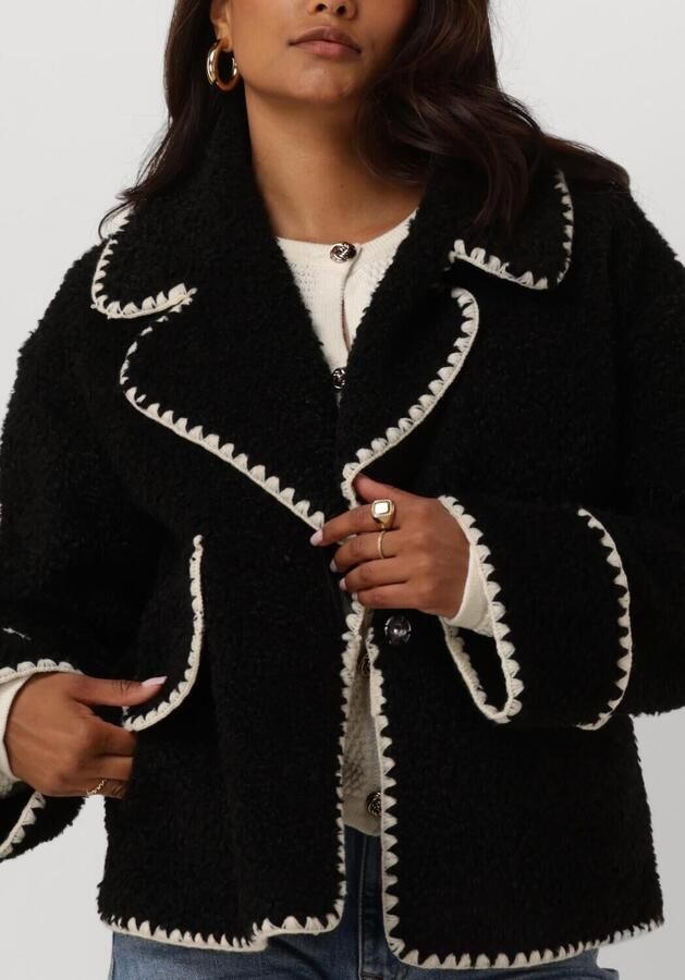 Object Trendy Zwarte Jas voor Vrouwen Black Dames - Foto 3