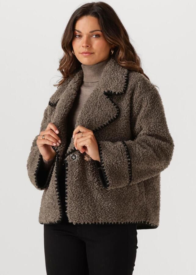 OBJECT Dames Jassen Objshiren Jacket Taupe - Foto 4