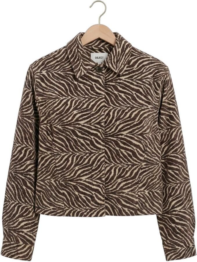 OBJECT Dames Jassen Objthea L sre Short Jacket Bruin - Foto 2