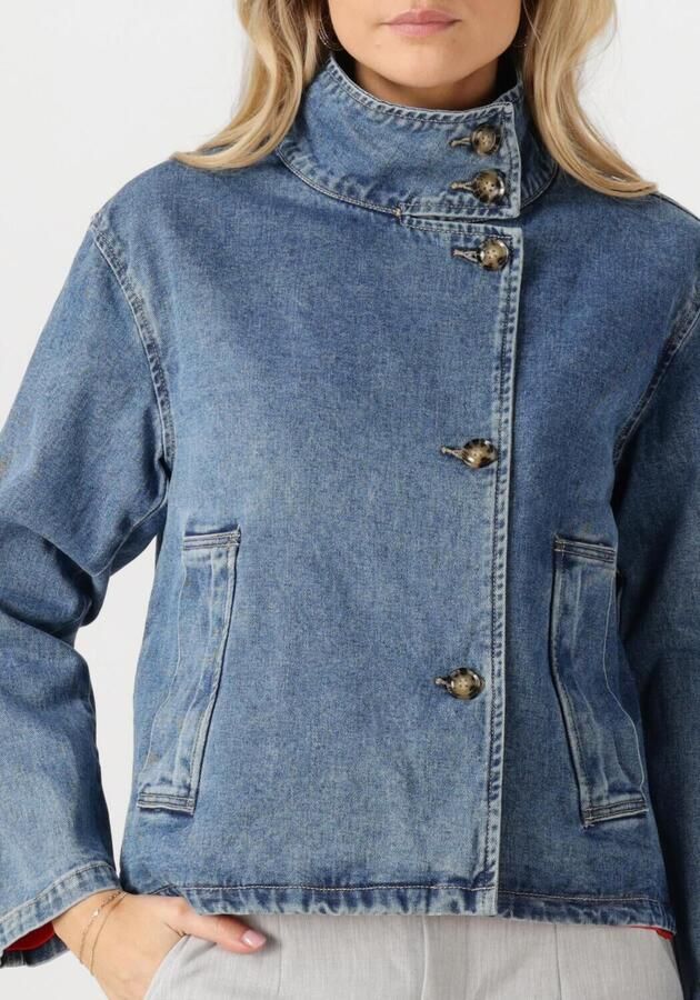 OBJECT Dames Jassen Objtilla Gro L s Lo Denim Jacket Blauw - Foto 3