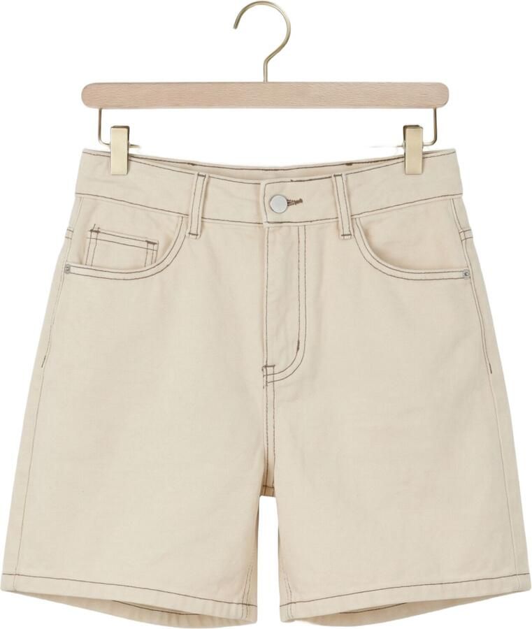 OBJECT denim regular high waist short zand - Foto 2