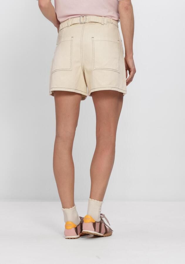 OBJECT denim regular high waist short zand - Foto 3