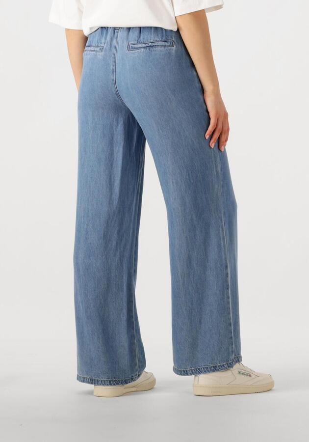 OBJECT Dames Broeken Objframe Lisa Wide Mw Pants Blauw