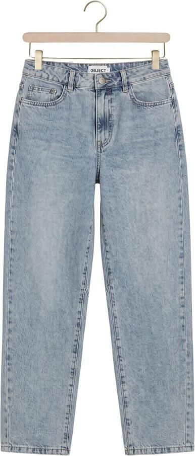 OBJECT Dames Jeans Objmiu Zoe Mw Barrel Ankle Jeans Noos Lichtblauw - Foto 4