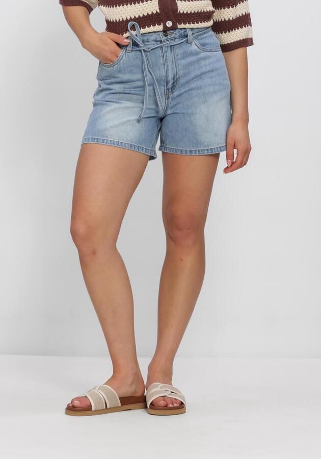 OBJECT Dames Jeans Objrosie Mw Lo Denim Short Lichtblauw
