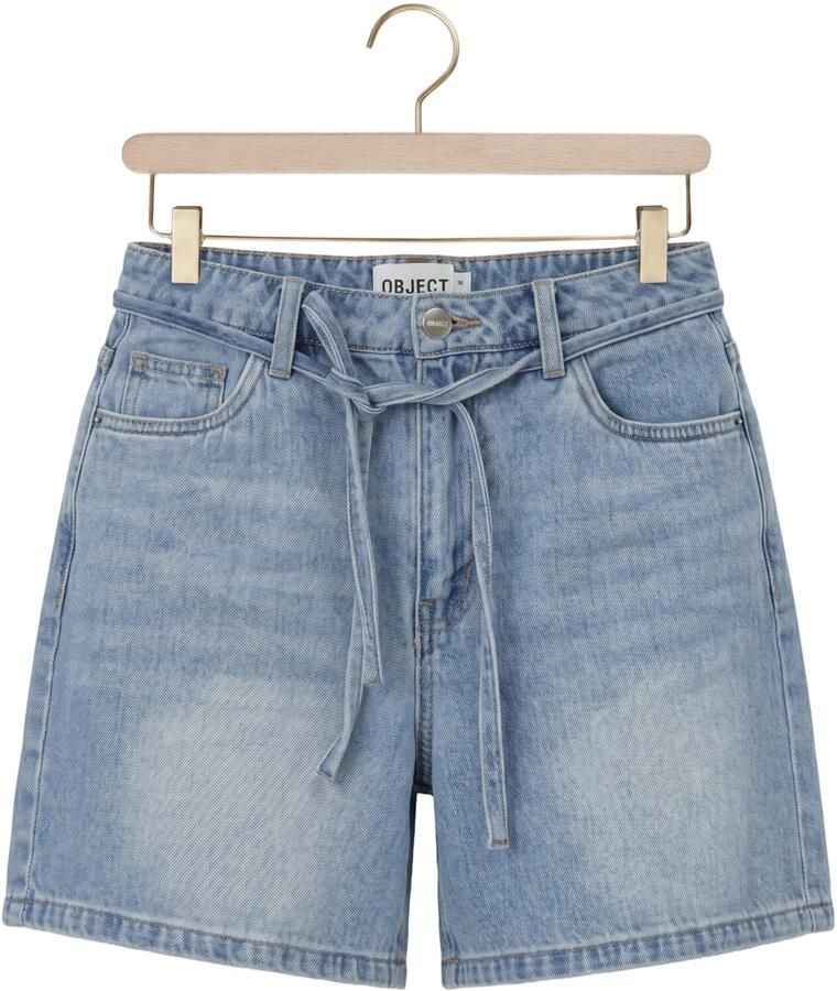 OBJECT Dames Jeans Objrosie Mw Lo Denim Short Lichtblauw - Foto 2