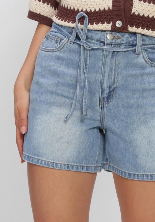OBJECT Dames Jeans Objrosie Mw Lo Denim Short Lichtblauw - Foto 4