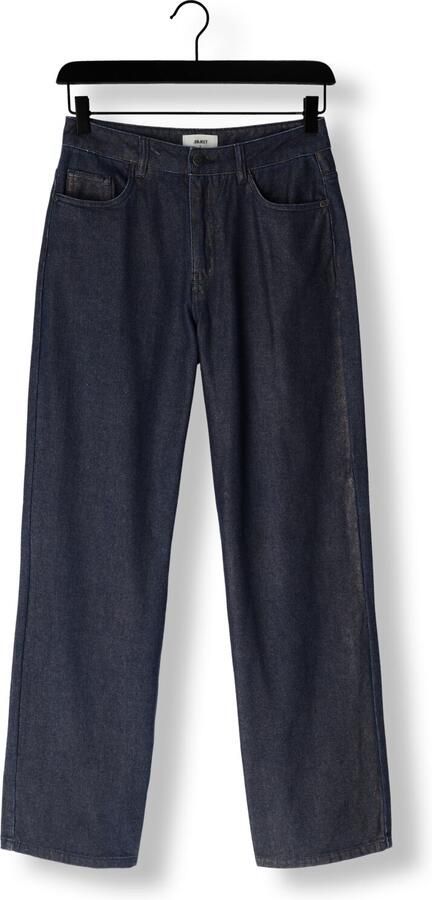 OBJECT coated high waist wide leg jeans OBJZILVIO dark blue denim met goud glitters - Foto 2