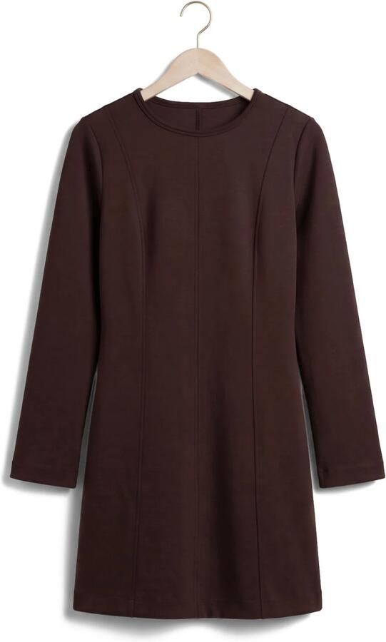 OBJECT Dames Jurken Objandrea L s Re Short Dress Bruin - Foto 4