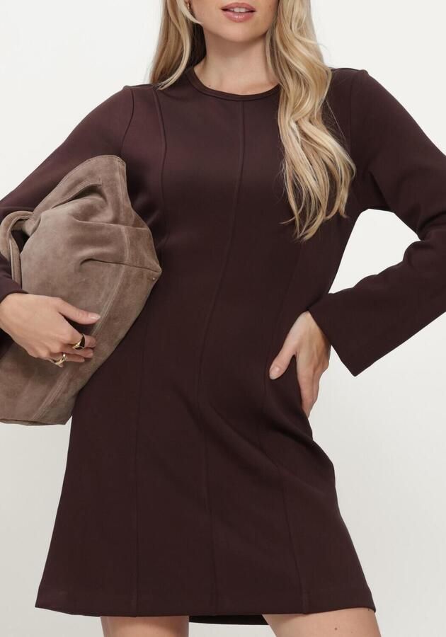OBJECT Dames Jurken Objandrea L s Re Short Dress Bruin - Foto 3