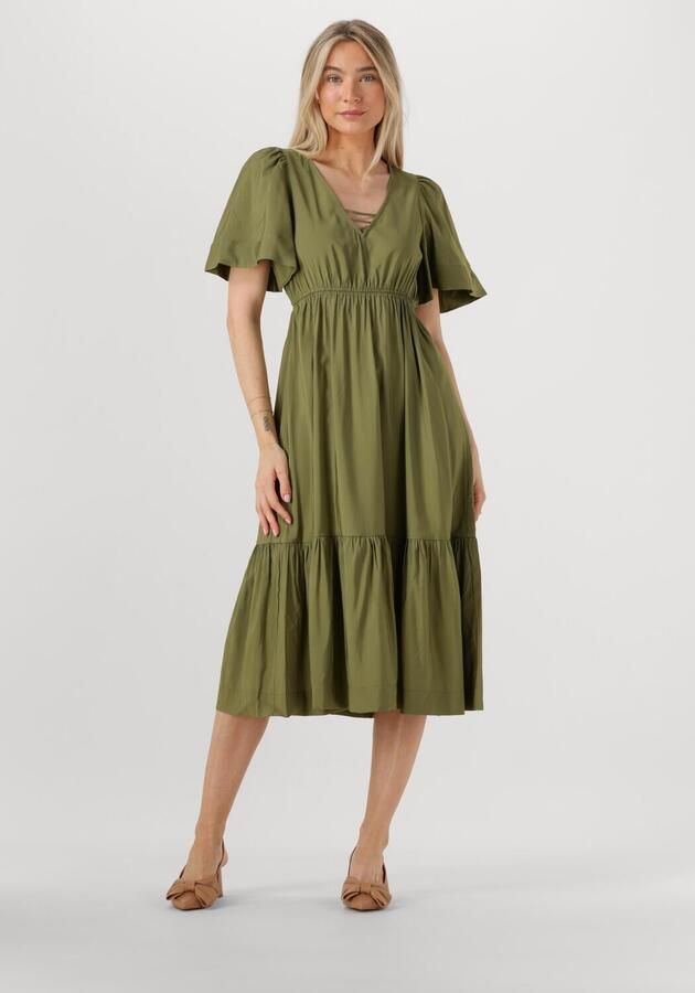 OBJECT Dames Jurken Objceline 2 4 Lo Dress 138 Groen - Foto 4